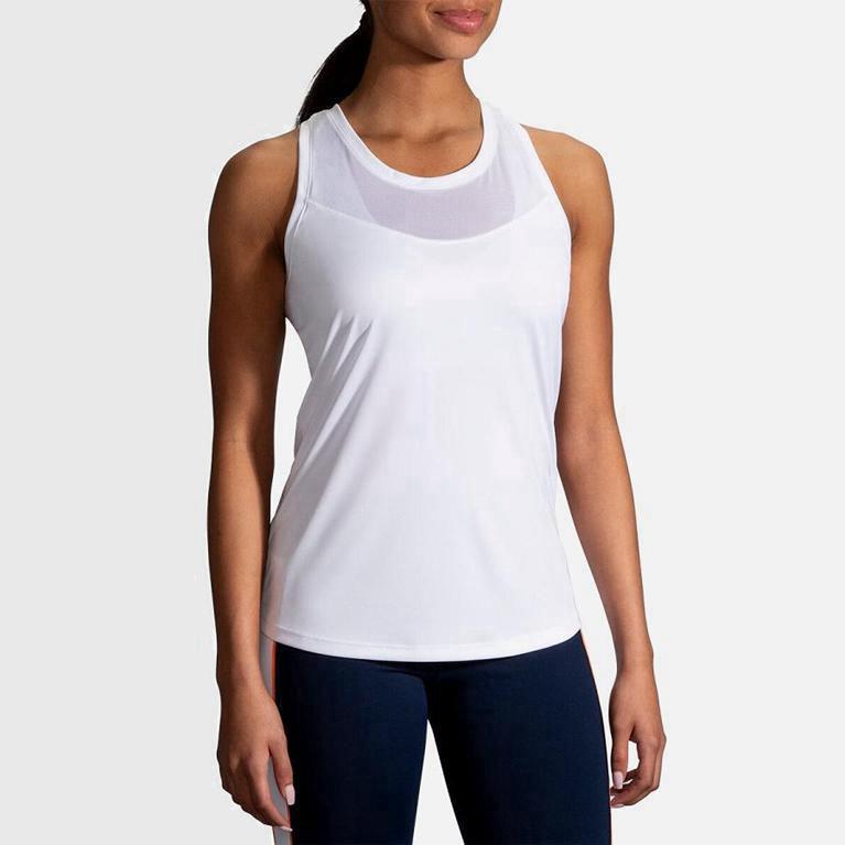 Brooks Stealth - Camiseta Sin Mangas Mujer - Blancas (EB9178530)